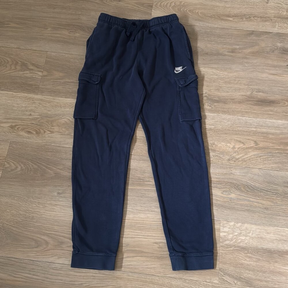 Navy Blue Nike Cargo Sweats (FAST SHIPPING)